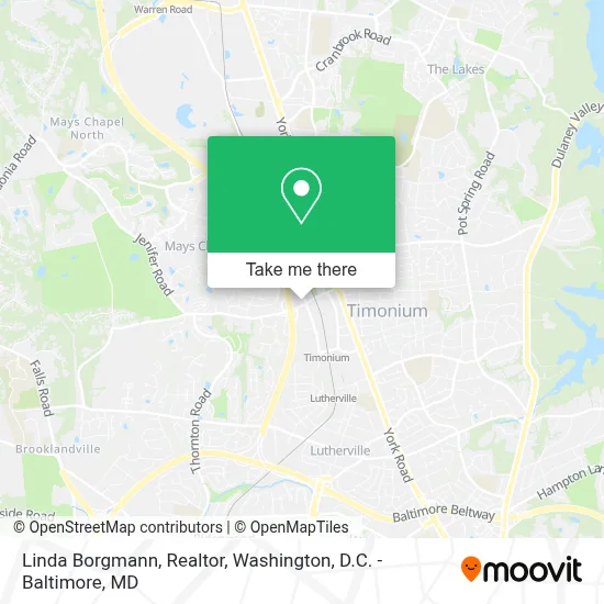 Linda Borgmann, Realtor map
