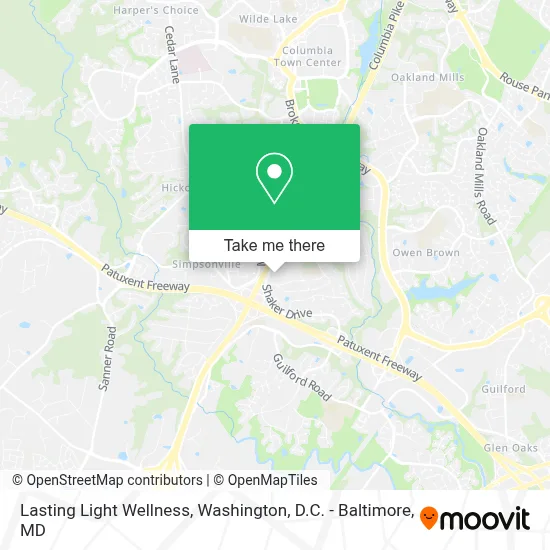 Lasting Light Wellness map