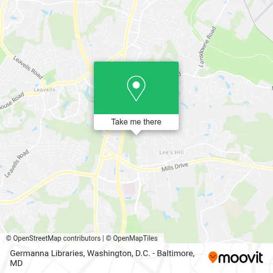 Germanna Libraries map