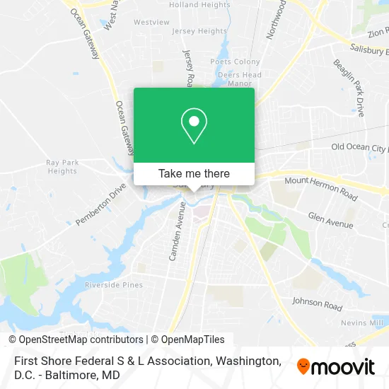 First Shore Federal S & L Association map