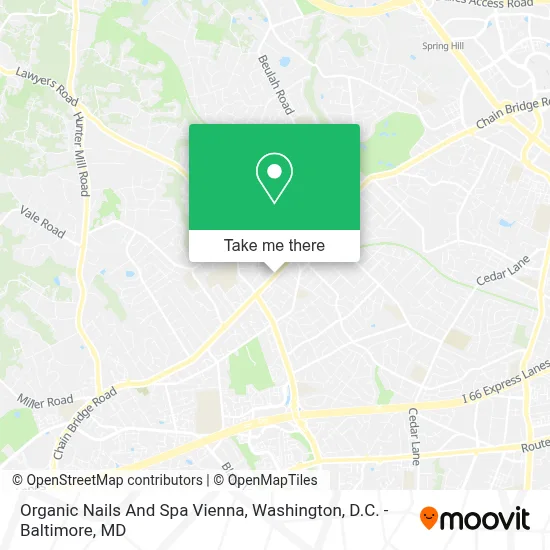 Organic Nails And Spa Vienna map