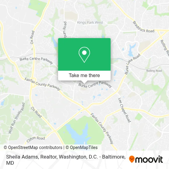 Sheila Adams, Realtor map