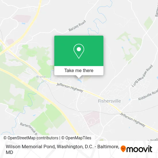 Wilson Memorial Pond map