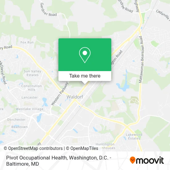 Pivot Occupational Health map