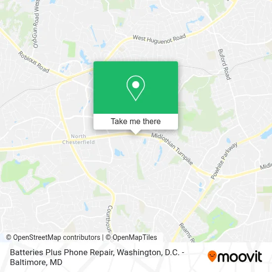 Batteries Plus Phone Repair map