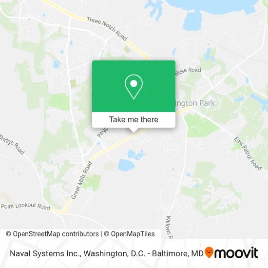 Naval Systems Inc. map