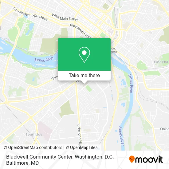 Blackwell Community Center map