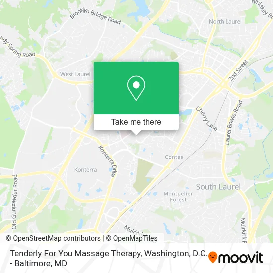 Tenderly For You Massage Therapy map