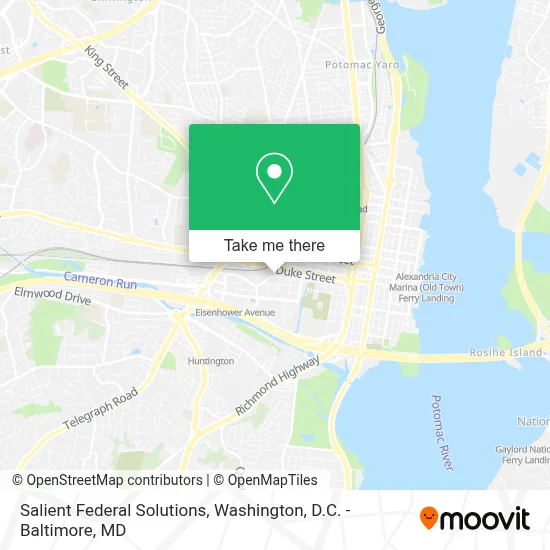 Salient Federal Solutions map
