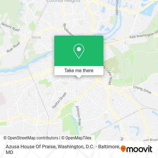Azusa House Of Praise map