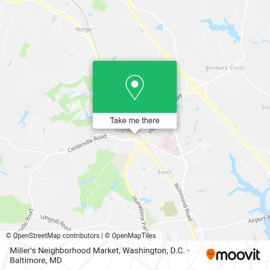 Miller's Neighborhood Market map