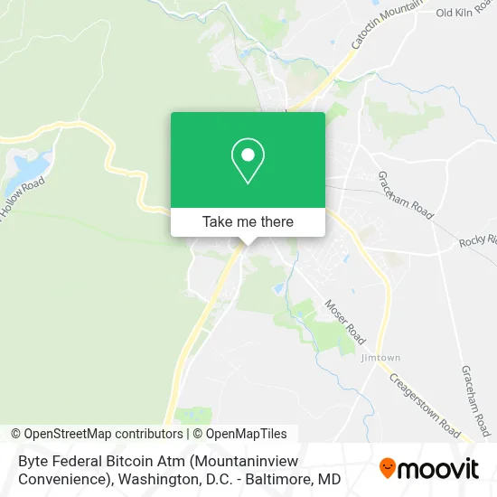 Byte Federal Bitcoin Atm (Mountaninview Convenience) map