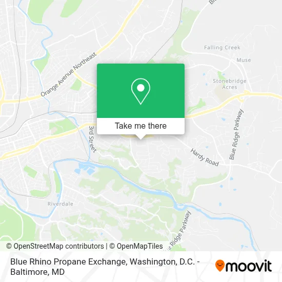 Blue Rhino Propane Exchange map