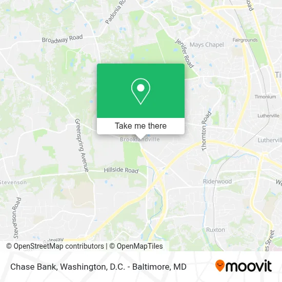 Chase Bank map