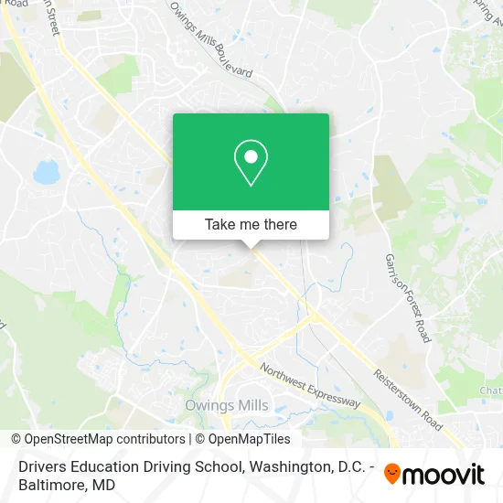 Drivers Education Driving School map
