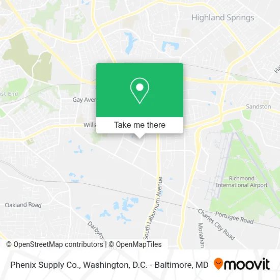 Phenix Supply Co. map