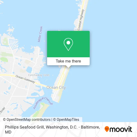 Phillips Seafood Grill map