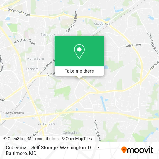 Cubesmart Self Storage map