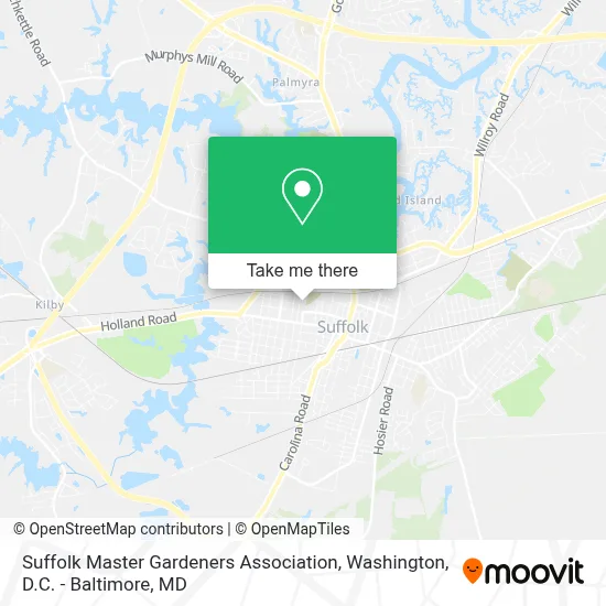 Suffolk Master Gardeners Association map