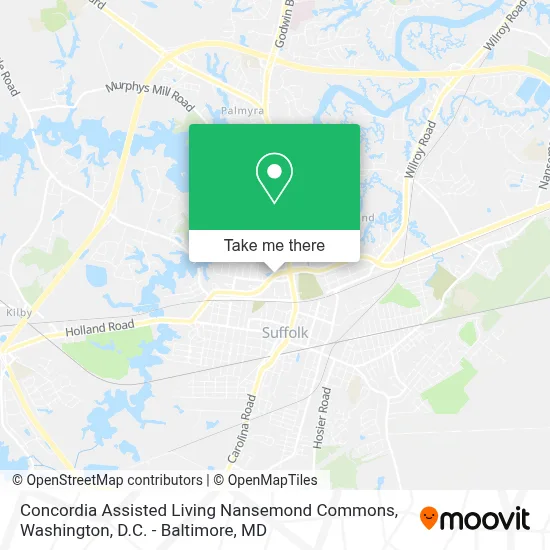 Concordia Assisted Living Nansemond Commons map