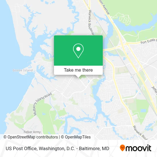 Us Post Office map