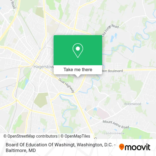 Board Of Education Of Washingt map