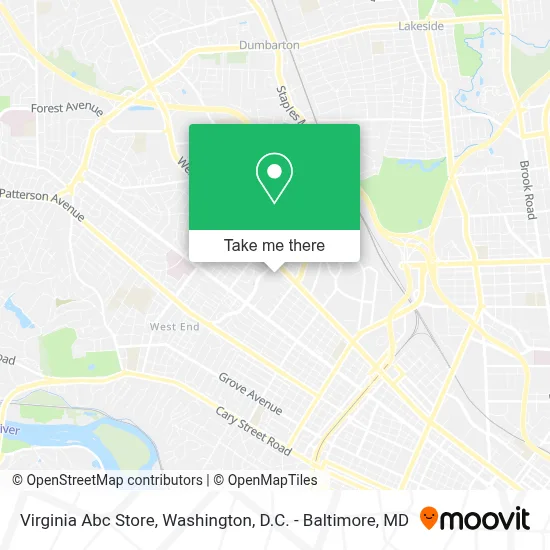 Virginia Abc Store map