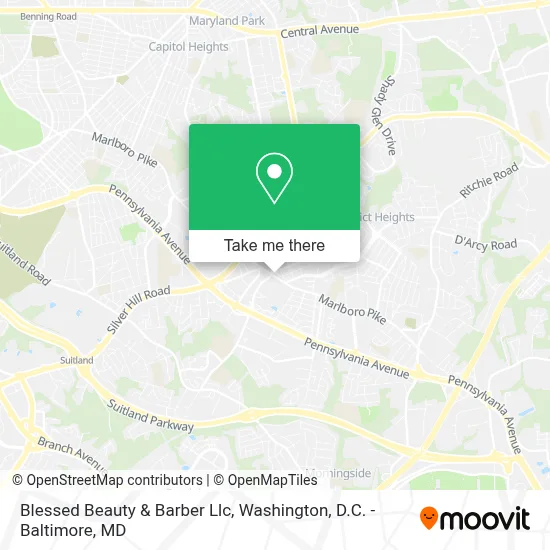 Blessed Beauty & Barber Llc map