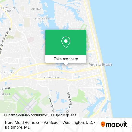 Hero Mold Removal - Va Beach map