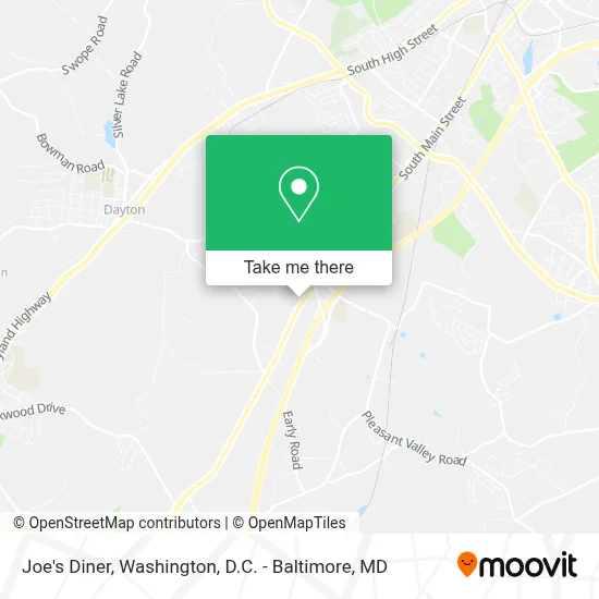 Joe's Diner map