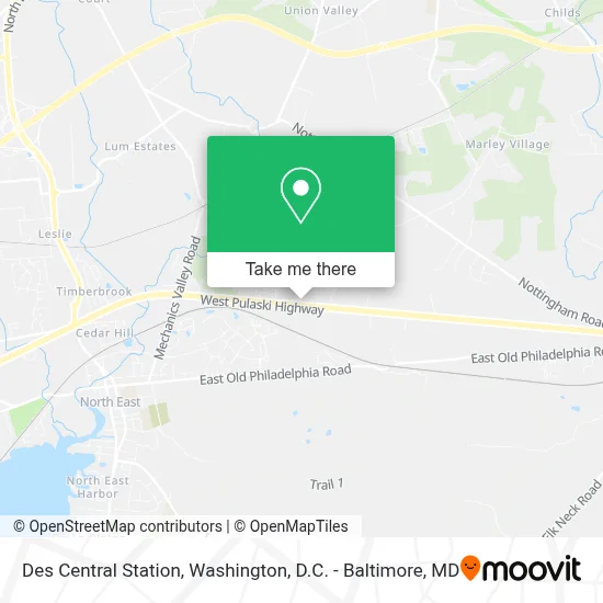 Des Central Station map