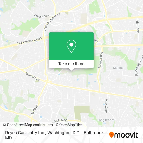 Reyes Carpentry Inc. map