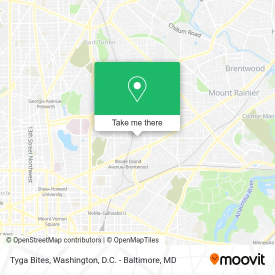 Tyga Bites map