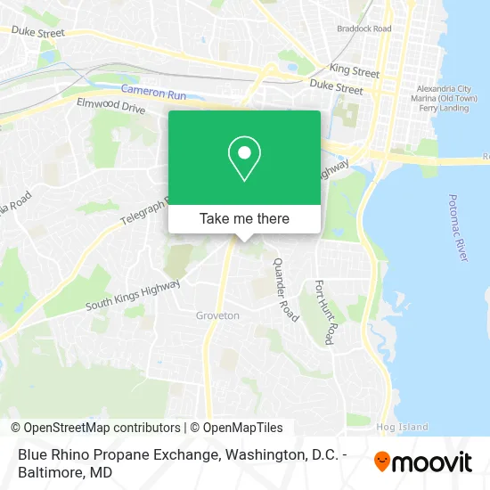 Blue Rhino Propane Exchange map