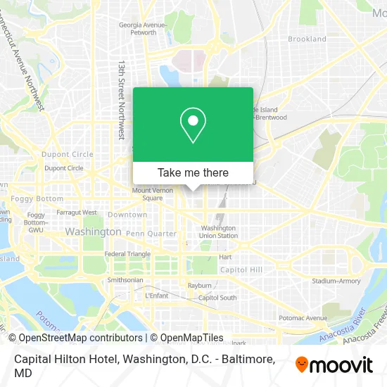 Capital Hilton Hotel map