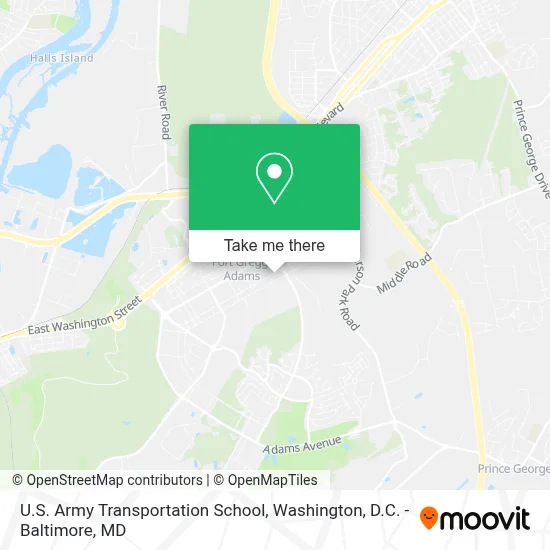 U.S. Army Transportation School map