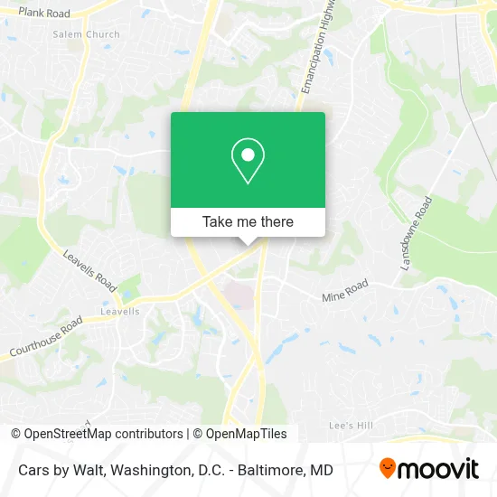 Cars by Walt map