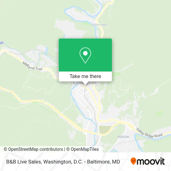 B&B Live Sales map