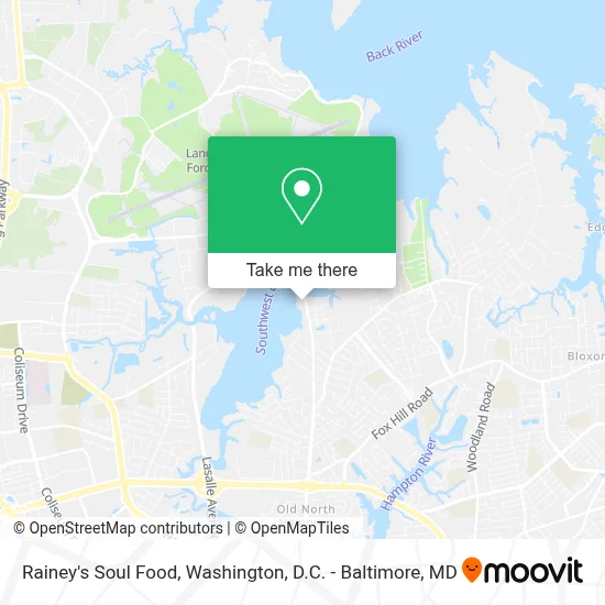 Rainey's Soul Food map