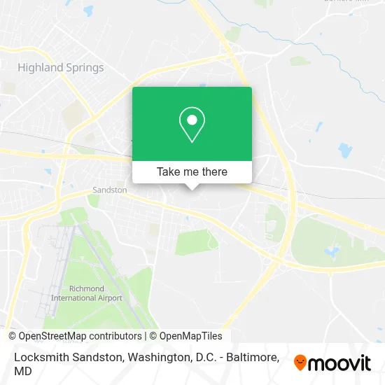 Locksmith Sandston map