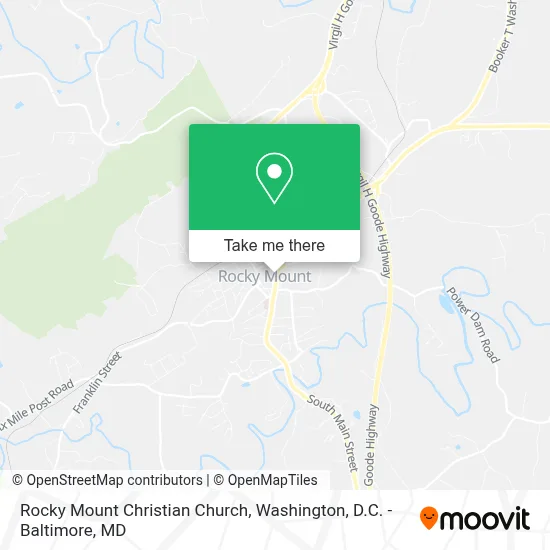 Rocky Mount Christian Church map