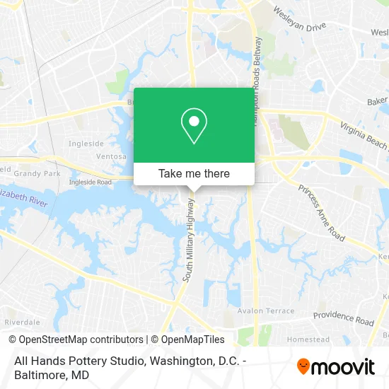 All Hands Pottery Studio map