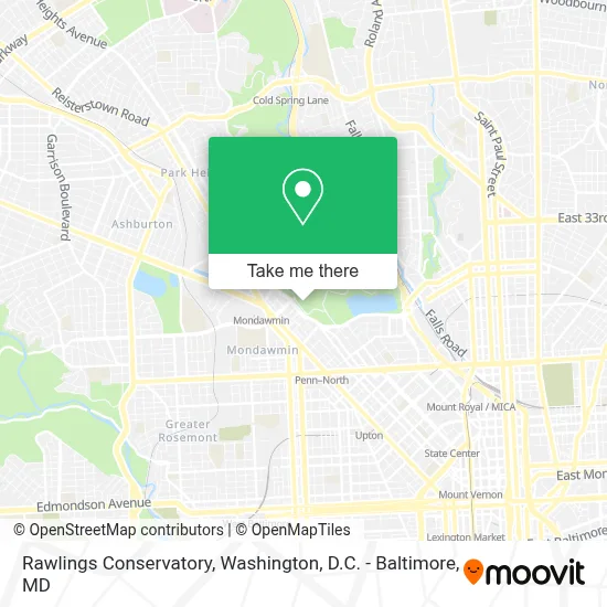 Rawlings Conservatory map