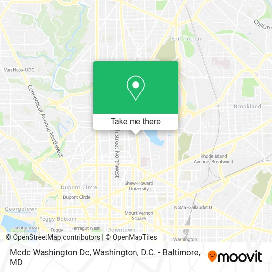 Mcdc Washington Dc map