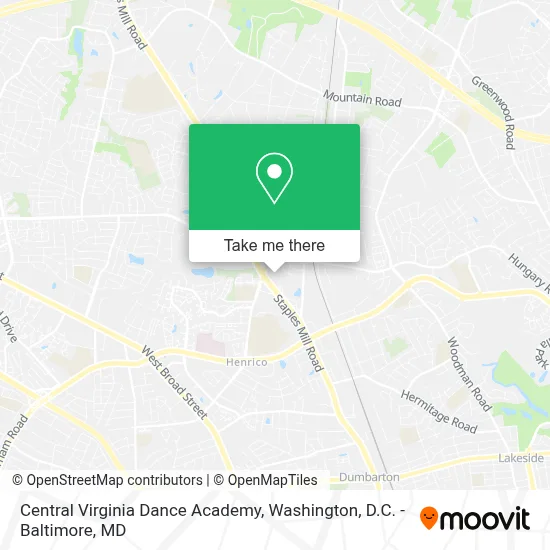 Central Virginia Dance Academy map