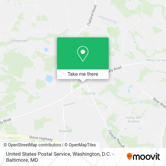 United States Postal Service map