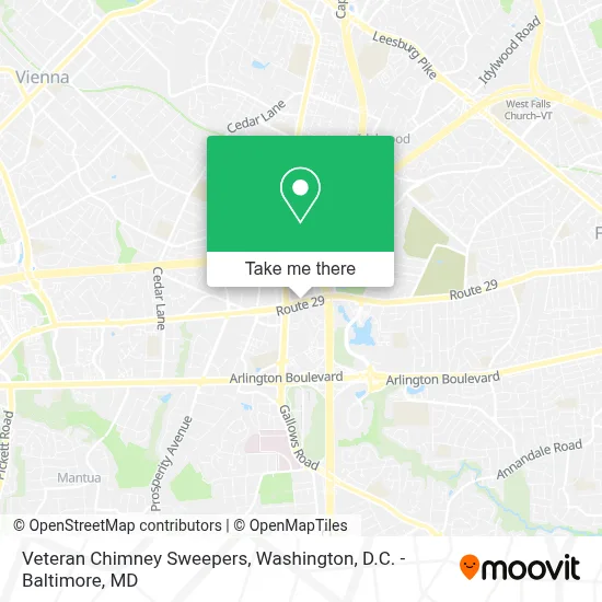 Veteran Chimney Sweepers map