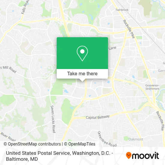 United States Postal Service map