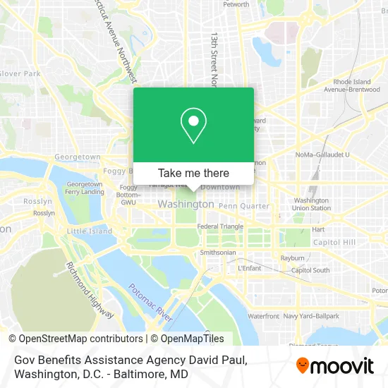 Gov Benefits Assistance Agency David Paul map