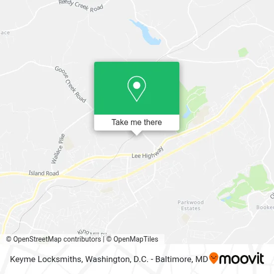 Keyme Locksmiths map